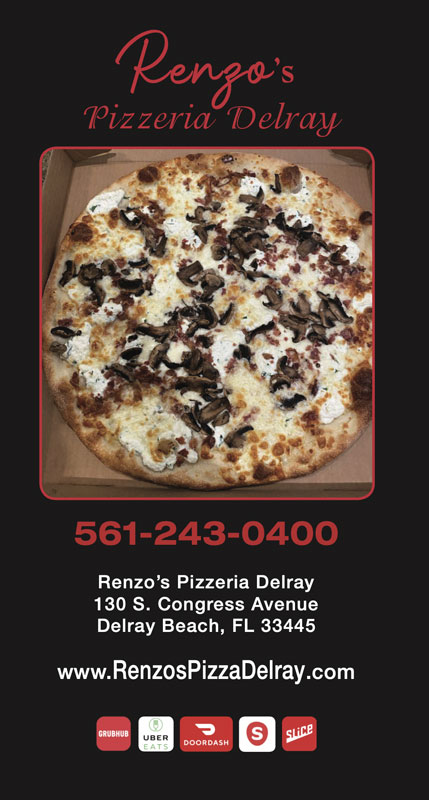 Renzo's Pizza Delray Menu